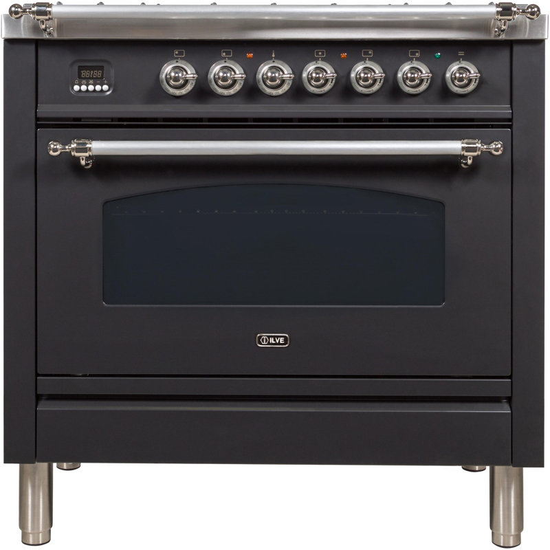 ILVE Nostalgie Series 36" 3.55 cu. ft. Freestanding Gas Range with